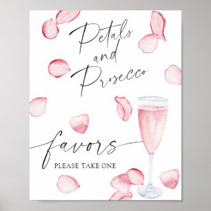 Roos prosecco - bruids gunsten neem er een poster
