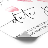 Roos prosecco - date night ideeën. Date jar bruid Poster (Hoek)