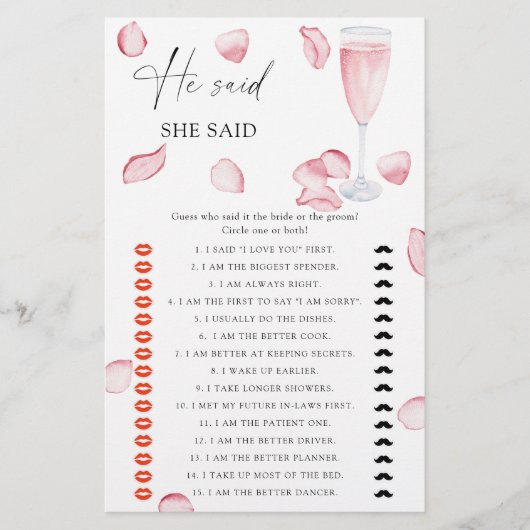 Roos Prosecco - Hij zei dat ze zei vrijgezellenfee (Voorkant)