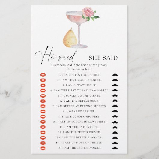 Roos Prosecco - Hij zei dat ze zei vrijgezellenfee (Voorkant)