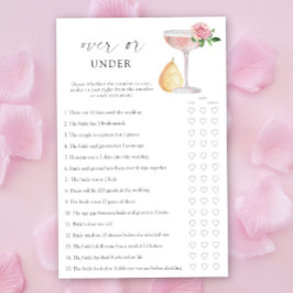 Roos Prosecco - Over of onder bruidsdouche spel