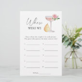 Roos prosecco - Waar waren we vrijgezellenfeest sp (Staand voorkant)