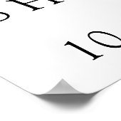 Roos prosecco welkom vrijgezellenfeest feest poster (Hoek)