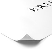 Roos prosecco welkom vrijgezellenfeest feest poster (Hoek)