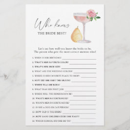 Roos Prosecco - Wie weet de bruid beste spel