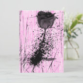 Roos Punk Lolita Sweet 16 Uitnodiging (Staand voorkant)