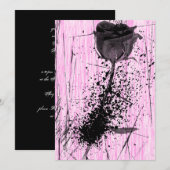 Roos Punk Lolita Sweet 16 Uitnodiging (Voorkant / Achterkant)