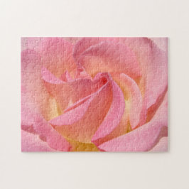 Roos Puzzels Personaliseer cadeaus Roze Roos Spira