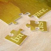 Roos Puzzle Persoonlijke gele roze Puzzels (Zijkant)