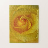 Roos Puzzle Persoonlijke gele roze Puzzels (Verticaal)