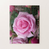 Roos Puzzle Persoonlijke roze roze puzzels (Verticaal)