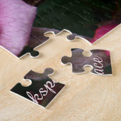 Roos Puzzle Persoonlijke roze rozen Puzzels (Zijkant)