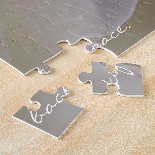 Roos Puzzle Persoonlijke White Rose Puzzles Legpuzzel (Zijkant)