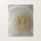 Roos Puzzle Persoonlijke White Rose Puzzles Legpuzzel (Verticaal)