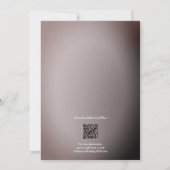 Roos QR-code bruiloft Save The Date (Achterkant)