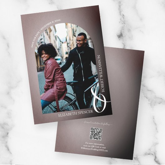 Roos QR-code bruiloft Save The Date