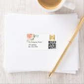 Roos QR-code zakelijk logo-retouradres Etiket (Insitu)