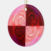 Roos Quarters Keramisch Ornament (Links)