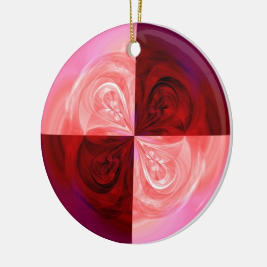 Roos Quarters Keramisch Ornament (Links)