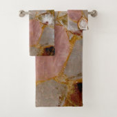 Roos Quartz Amethyst Geode Bad Handdoek (Insitu)