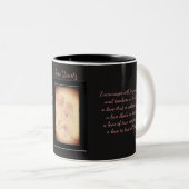 Roos Quartz Crystal Fairy Tweekleurige Koffiemok (Voorkant rechts)