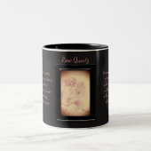 Roos Quartz Crystal Fairy Tweekleurige Koffiemok (Center)