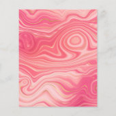 Roos Quartz en Blush Strata bruiloft uitnodiging Flyer (Achterkant)