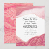 Roos Quartz en Blush Strata Shower per Mail Kaart (Voorkant / Achterkant)