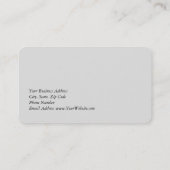 Roos Quartz Platinum Gray Stylish Minimalist Visitekaartje (Achterkant)