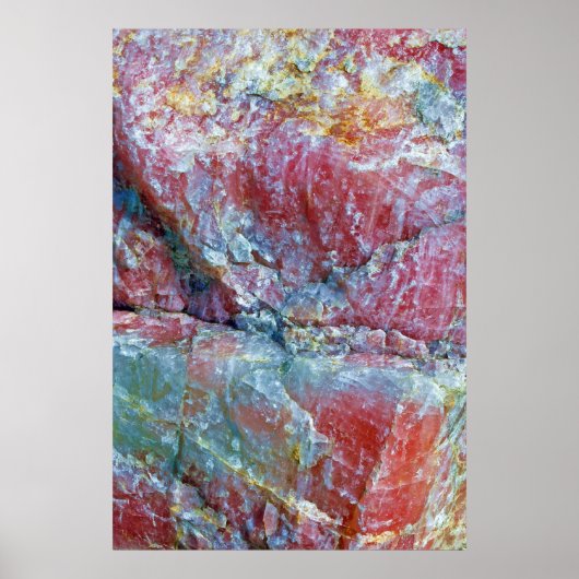 roos quartz poster (Voorkant)