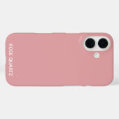 Roos Quartz roze kleurnaam Case-Mate iPhone Case (Achterkant (horizontaal))