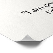 Roos Quartz Stone Crystal Betekenis Kaart Poster (Hoek)