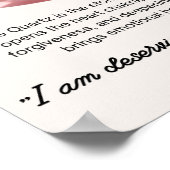 Roos Quartz Stone Crystal Betekenis Poster (Hoek)