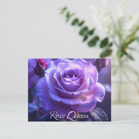 Roos Queen Briefkaart (Staand voorkant)
