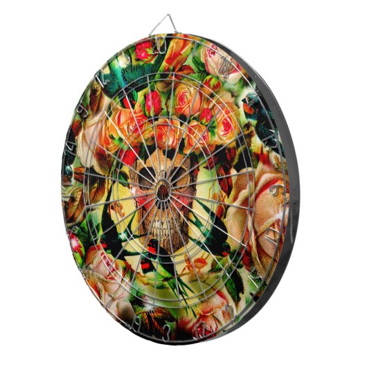 Roos Queen Dartboard Dartbord (Voorkant Rechts)