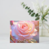 Roos Queen (iriserende editie) Briefkaart (Staand voorkant)