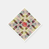 roos quiltpapier van oma servet (Hoek)