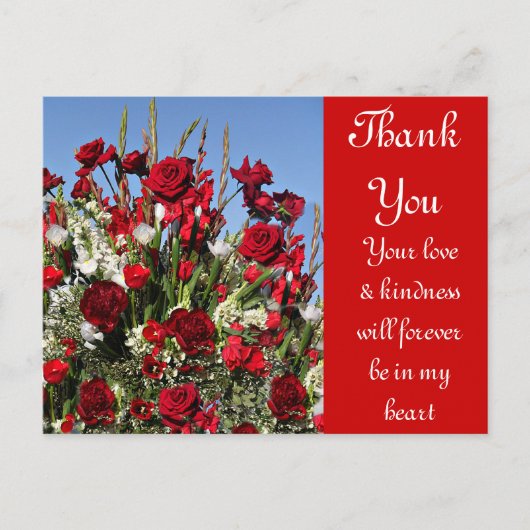 Roos-r-Red Briefkaart (Voorkant)