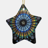 roos raam straatsburg kathedraal keramisch ornament (Links)