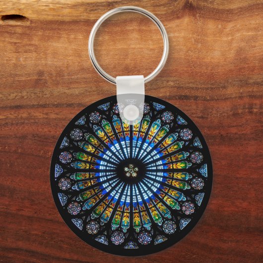 roos raam straatsburg kathedraal sleutelhanger (Voorkant)