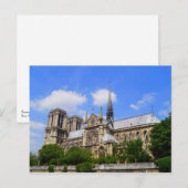 Roos raam van de zuidbaan van notre dame de Paris Briefkaart (Voorkant / Achterkant)