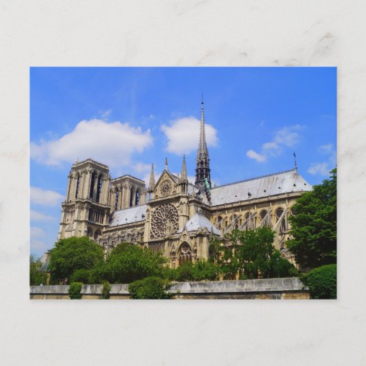 Roos raam van de zuidbaan van notre dame de Paris Briefkaart (Voorkant)