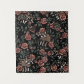  Roos Raccoons Wandkleed (Voorkant)