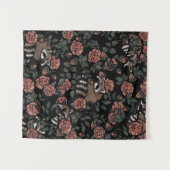 Roos Raccoons Wandkleed (Voorkant (horizontaal))