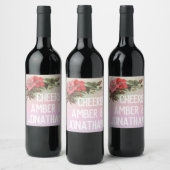  Roos Rainbow Wine Label Wijn Etiket (Flessen)