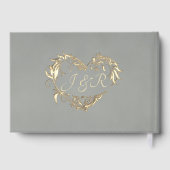 Roos Rand & Hart Monogram - Salie Gastenboek (Achterkant)