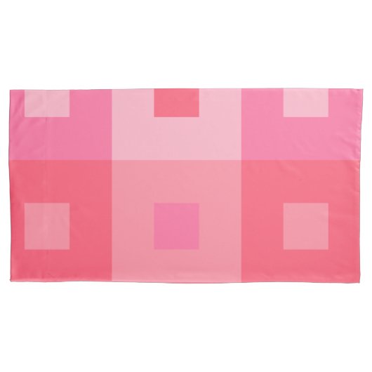 Roos rechthoeken kussensloop (Voorkant-Links)