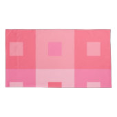 Roos rechthoeken kussensloop (Achterkant-Links)