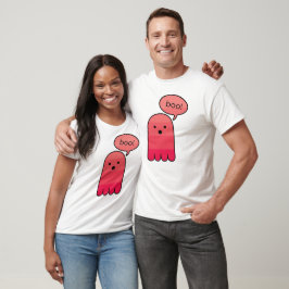 Roos Red Boo Ghost Halloween T-shirt