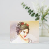 Roos Red Briefkaart (Staand voorkant)